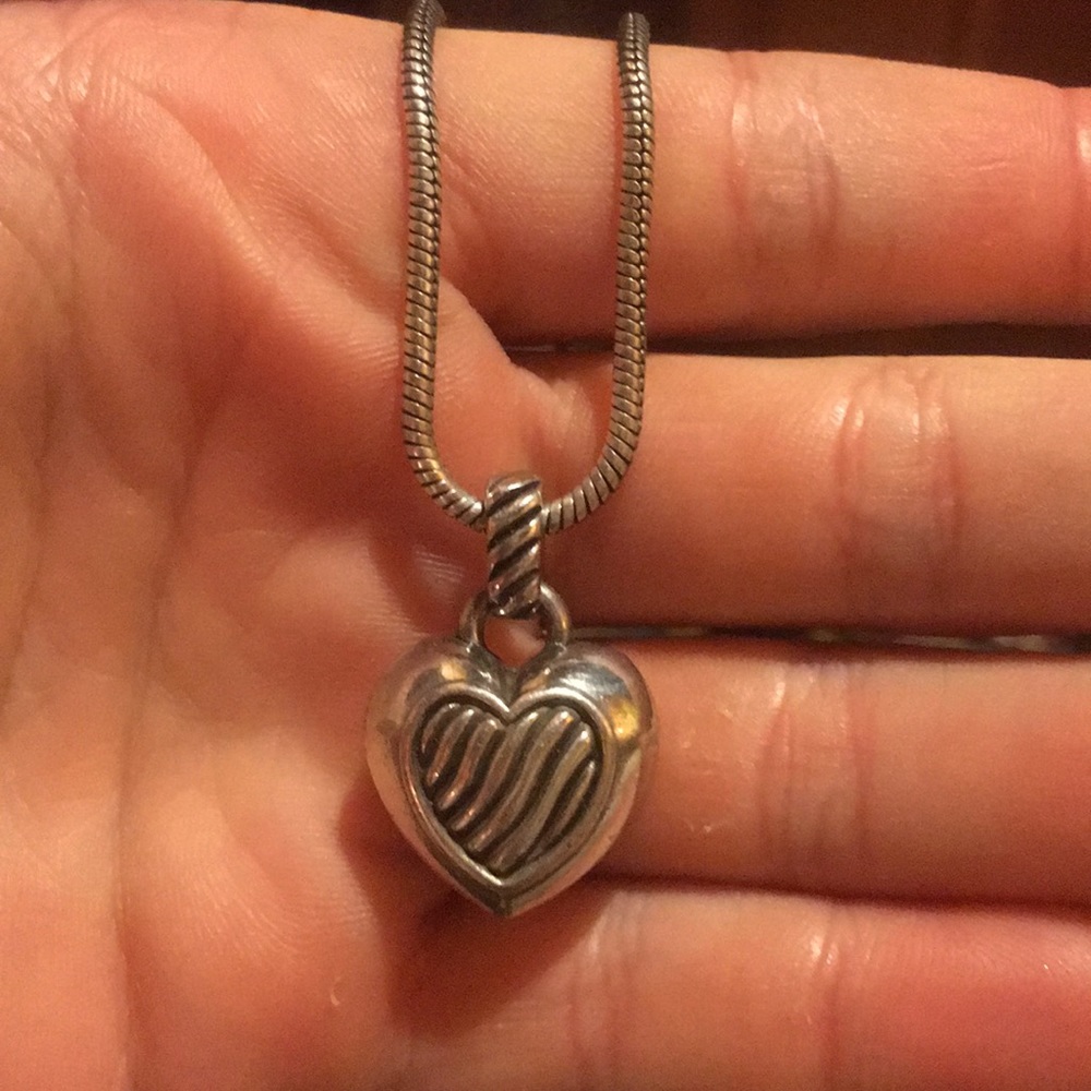 Brighton reversible heart necklace